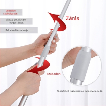 Fém ruhaszárító rúd, balconyon történő szárításhoz, Qizhong márka, modern-minimalista stílus