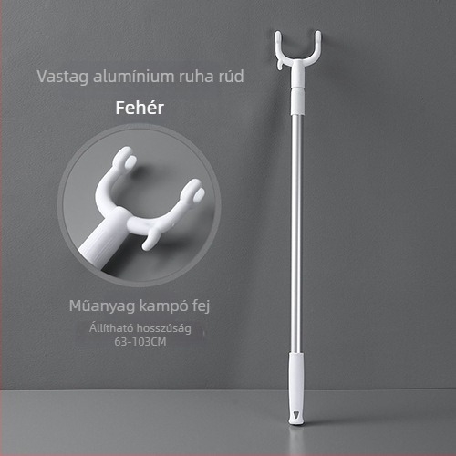 Fém ruhaszárító rúd, balconyon történő szárításhoz, Qizhong márka, modern-minimalista stílus