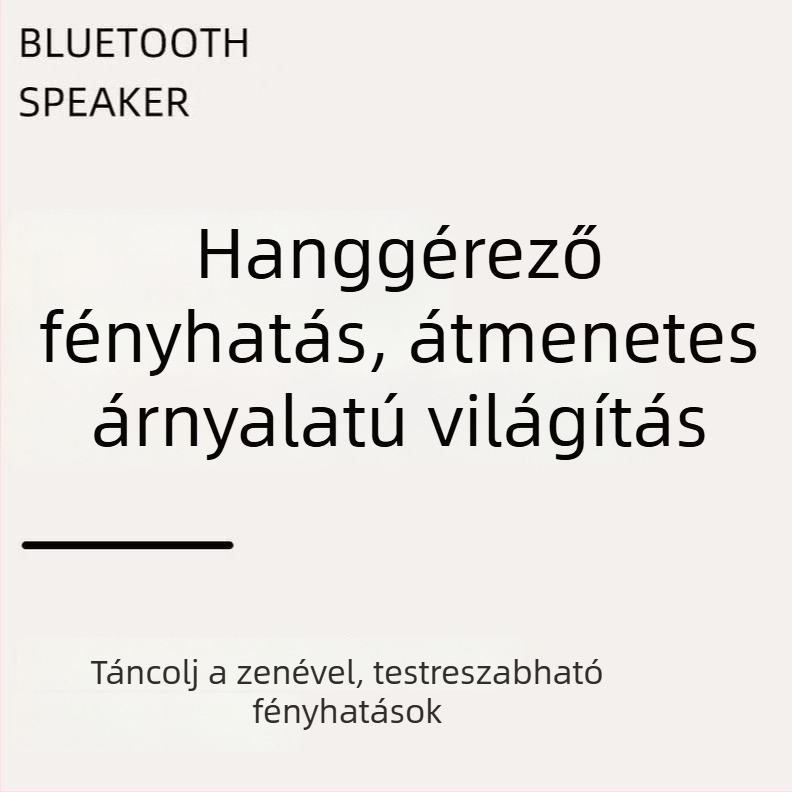 K12 Vezeték nélküli Bluetooth Karaoke Hangfal Beépített Mikrofonnal — Otthoni KTV Rendszer, 1 Hangfal, 3W, Bluetooth 5.0, 20 Hz–20 kHz, SNR ≥70 dB