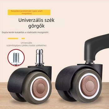 Universális forgatható irodai szék kerekek, görgők, számítógépes szék kiegészítők, csendes görgők