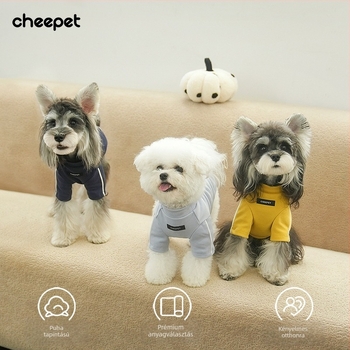 Cheepet kutya őszi-téli sokoldalú alapréteg felső Bichon Frisé és Teddy számára