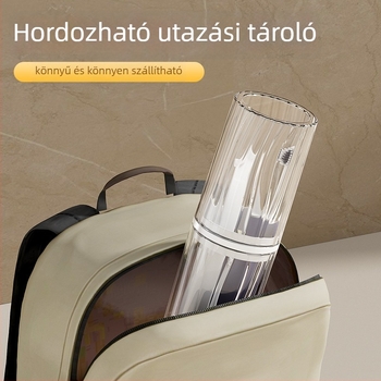 Átlátszó utazási öblítő pohár, műanyagból, fogkeféhez és fogkrémhez, otthoni és utazási használatra