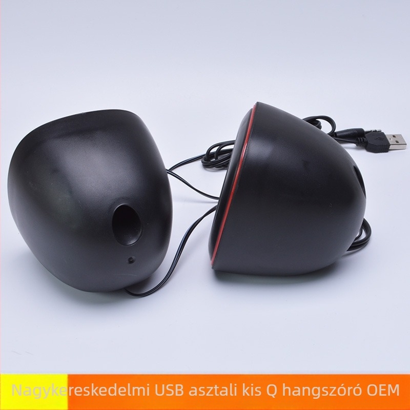USB asztali hangszórók, 2-csatornás sztereó, 3W csatornánként, USB+3,5 mm bemenet, MP3 lejátszás