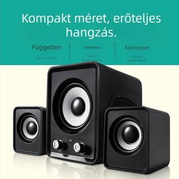 FT 2805 2.1 számítógépes hangrendszer szubwooferrel, kártyáról lejátszás, AV interfész, 3D Surround