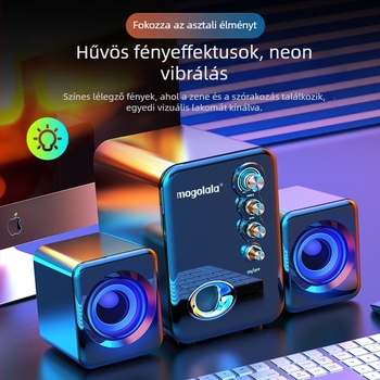 Q8 USB asztali hangrendszer Bluetooth-al, 2.1-csatornás, mélynyomóval