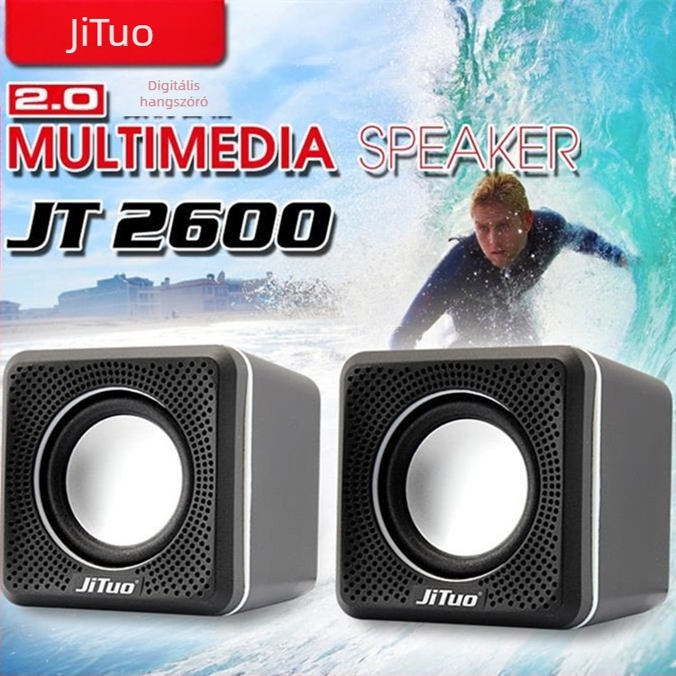 JT2600 USB-energiaellátású mini számítógép multimédiás hangszóró – 2-kanalos, vezeték nélküli, mérnöki műanyagok