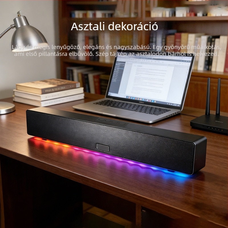 Bluetooth subwoofer hangsugáró karaokehoz, hordozható, Hi-Fi vezeték nélküli, beltéri/kültéri, két 2 hüvelykes hangszóró