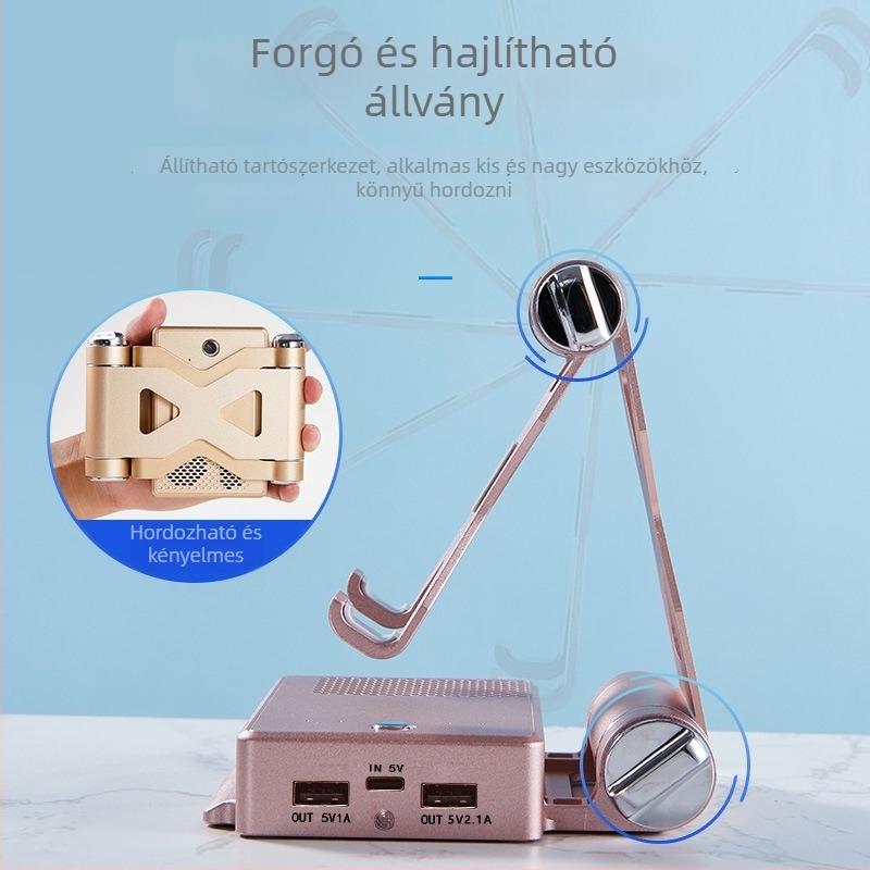 Három az egyben Bluetooth hangszóró állvánnyal és beépítettakkumulátorral: 3W, 2000–4000mAh, 100Hz–20kHz, Bluetooth hatótáv 10 m, 5V