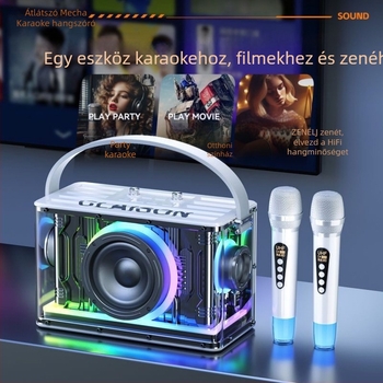 3 hangszórós Bluetooth hangszóró rendszer, beépített akkumulátor, 30W, Bluetooth 5.3, frekvenciasáv 100 Hz–20 kHz