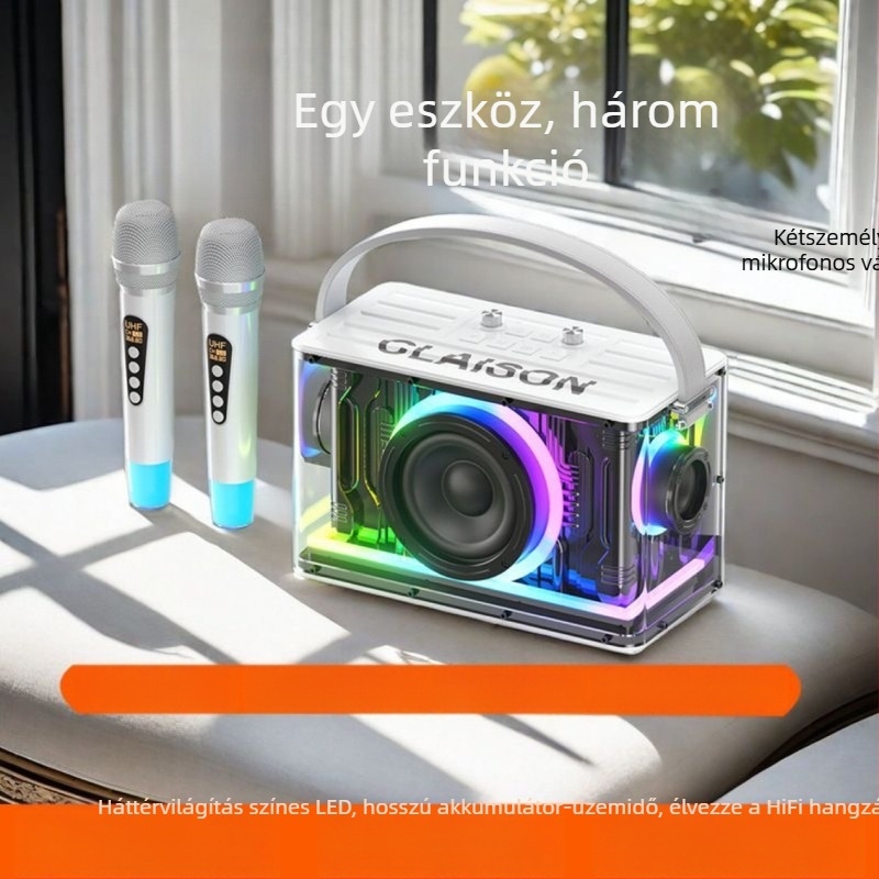 3 hangszórós Bluetooth hangszóró rendszer, beépített akkumulátor, 30W, Bluetooth 5.3, frekvenciasáv 100 Hz–20 kHz