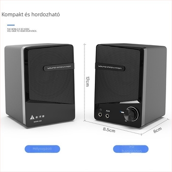M4 USB számítógépes hangszóró, két hangszóróval, ház mérnöki műanyagból