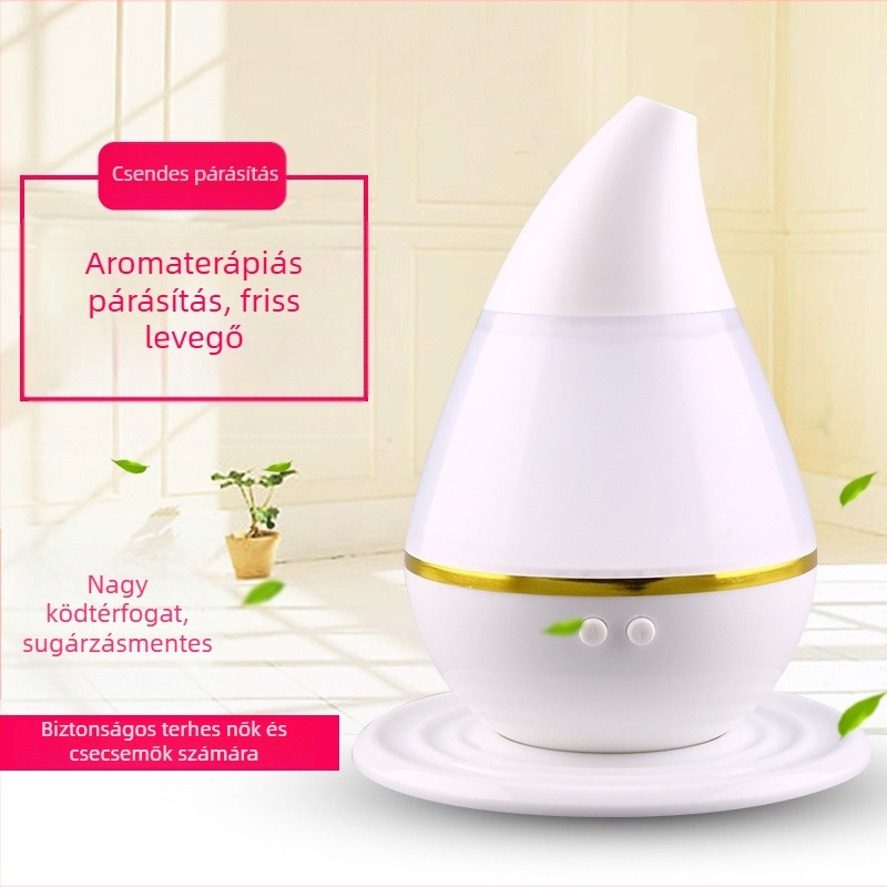 USB mini asztali és autóban használható légtisztító, ultrahangos párásító, aromadiffúzor és nedvesítő