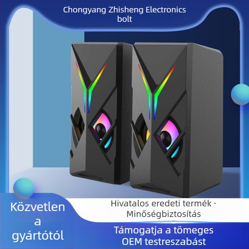 2.1 csatornás USB Bluetooth asztali hangrendszer TF-kártya támogatással és 3D/Virtual Surround hangzással