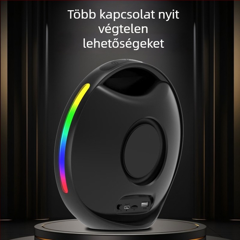 J07 Bluetooth hangszóró hi-fi hangzással, 20W, beépített akkumulátor 2000–4000mAh, IPX5 vízálló, frekvenciaválasz 60 Hz-15 kHz