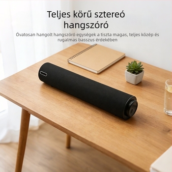 Asztali hangsáv 3 hangszóróval, Bluetooth 5.3, USB-C tápegység, frekvenciasáv 35 Hz–16 kHz, 360° surround hangzás