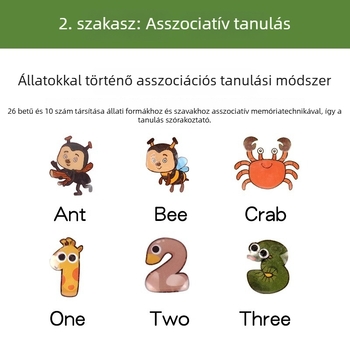 Úszó oktató fürdőjáték betűkkel és számokkal, 0–3 éveseknek, műanyag