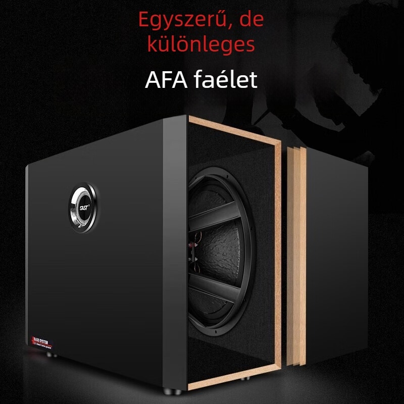 Passzív mélysugárzó 2.1 csatornás rendszerhez Bluetooth-támogatással, MP3 lejátszás, TF-kártya támogatás