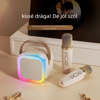 Karaoke Bluetooth hangfal beépített mikrofonnal - 3W, Bluetooth 5.3, 20Hz-20kHz tartomány, SNR ≥100dB, 10 m hatótáv