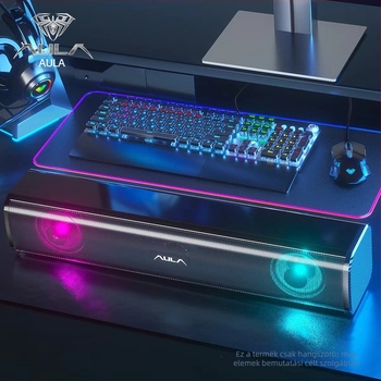 AULA Tarantula N-170 számítógép hangszórók USB interfésszel, 2.1 csatornás hangzás, fém ház, 3D Surround