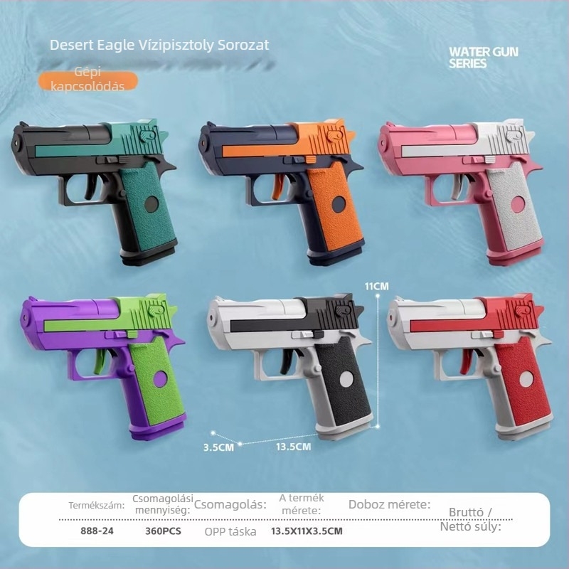 Desert Eagle vízipisztoly (műanyag test, víz spriccelése, játék vízipisztoly, Desert Eagle, 14+ korosztály, 15–35 évesek)