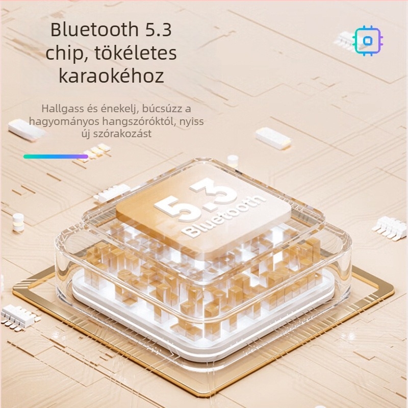 K19 mini karaoke hangszóró mikrofonnal, Bluetooth, otthoni használatra és KTV-hez, kültéri énekléshez, mélyhangszóró