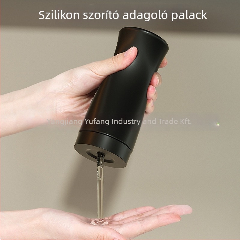 Silikon folyadékszóró üveg – szappan, mosogatószer, tusfürdő, testápoló; anyag: szilikon; tömeg: 160 g; testreszabás lehetséges; logónyomtatás nem lehetséges; import: nem