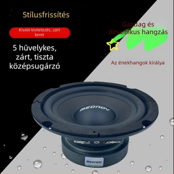 MEONOV 5 hüvelykes zárt keretes középtónusú Hi‑Fi padlón álló hangfal otthoni mozihoz