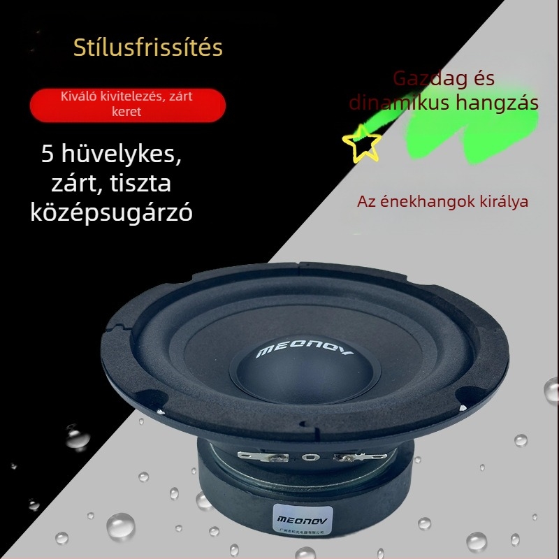 MEONOV 5 hüvelykes zárt keretes középtónusú Hi‑Fi padlón álló hangfal otthoni mozihoz