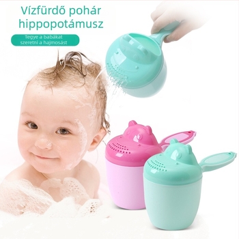 Tired PP műanyag babafürdető kanál hosszú nyéllel – logó nélkül, testreszabás nélkül