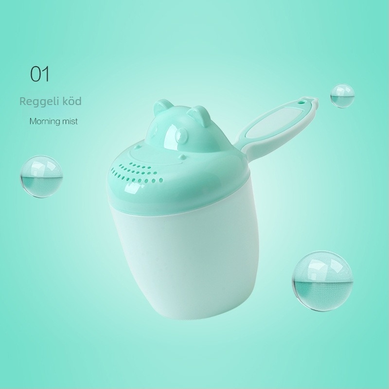 Tired PP műanyag babafürdető kanál hosszú nyéllel – logó nélkül, testreszabás nélkül