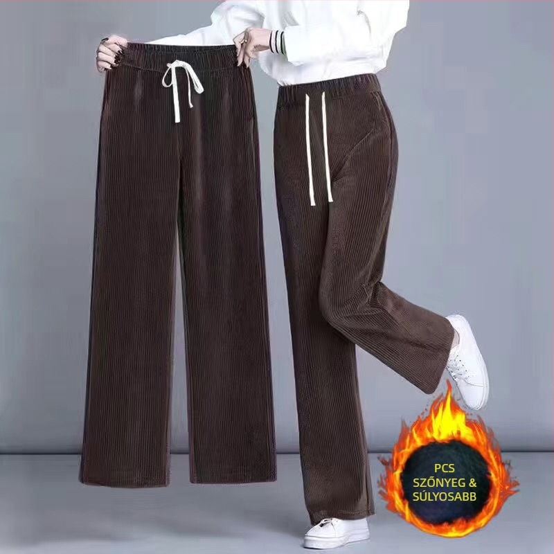 Gyapjú harém nadrág, magas derék, laza szabás, mindennapi nadrág, tavasz 2024