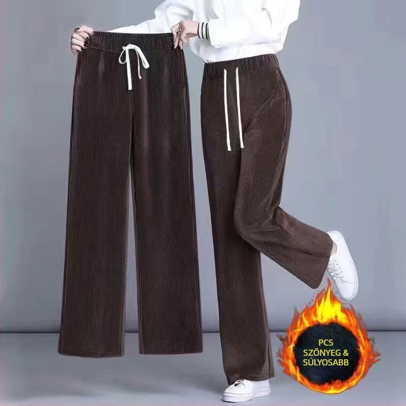 Gyapjú harém nadrág, magas derék, laza szabás, mindennapi nadrág, tavasz 2024