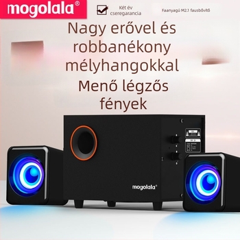 Q9 2.1 számítógépes hangfal subwooferrel, Bluetooth, USB táplálás, MP3 lejátszás, 3D surround