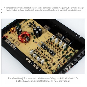 Autóhifi erősítő szett C-266 subwooferrel, 12V, maximális teljesítmény 5800W, impedancia 4Ω, alumínium ötvözet ház