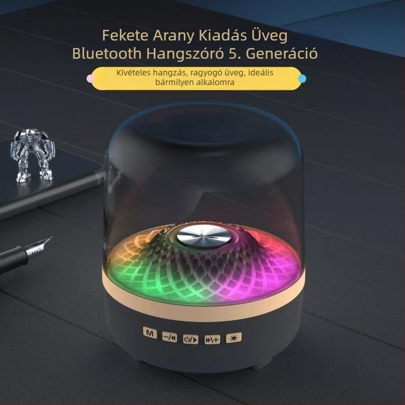 Asztali és otthoni használatra szóló vezeték nélküli Bluetooth hangfal – 5W, Bluetooth 5.0, 100Hz-20kHz, SNR ≥75dB, 10m hatótávolság