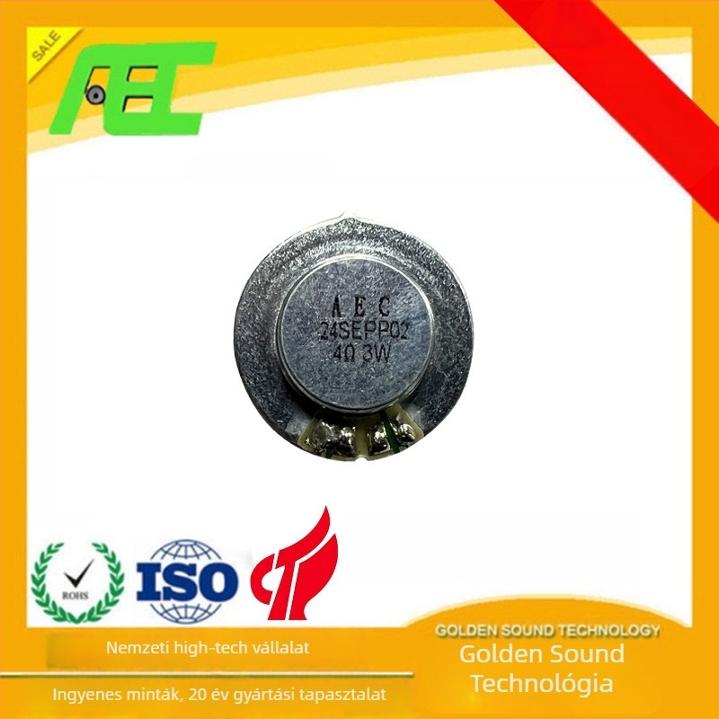 AECJ horn rezonáns meghajtó, 4 Ω, 3 W, omnidirikcionális, belső mágnes, magas hangminőség