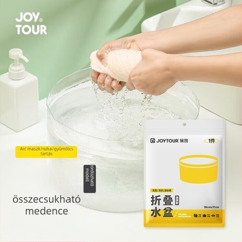 Összecsukható mosóedény - műanyag, hordozható utazásokhoz és kültéri használathoz - ruhák és zöldségek öblítésére - 0,1 kg