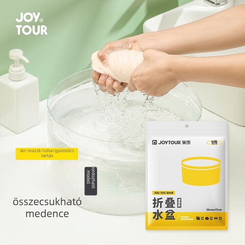 Összecsukható mosóedény - műanyag, hordozható utazásokhoz és kültéri használathoz - ruhák és zöldségek öblítésére - 0,1 kg