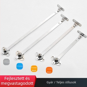 Lehajtható szekrényajtóhoz tartókar, teleszkópos két részes húzórúd, vas-nikkel ötvözet, elektroplating felületkezelés, modell cz001