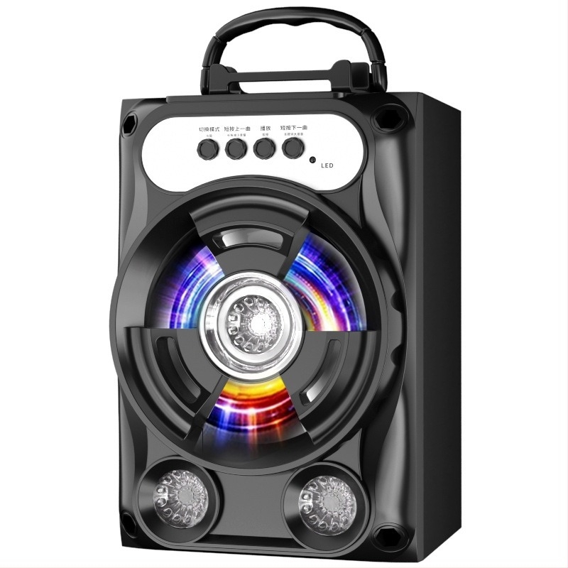 Bluetooth karaoke hangszóró IPX7 vízálló, Bluetooth 5.3, 20 m hatótáv, USB-C táplálás, vezeték nélküli töltés