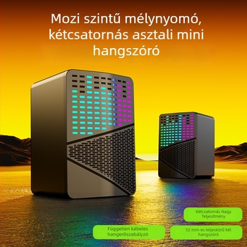 S556 USB asztali számítógépes hangszórók, 2.0 csatornás, Bluetooth vezeték nélküli, két hangszóróból álló rendszer és mélynyomó