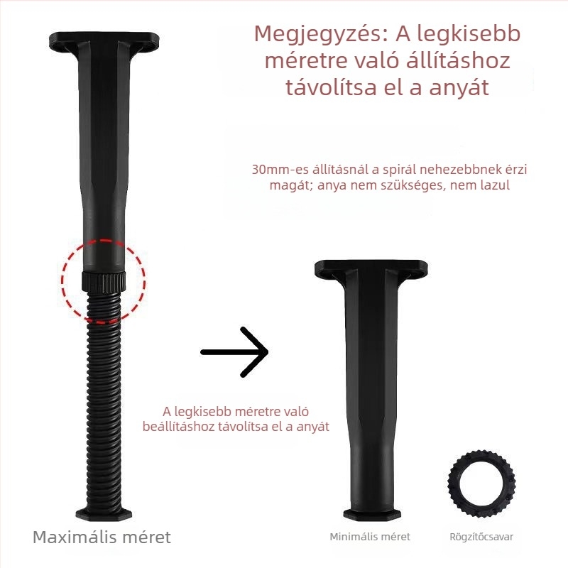 Ágy lábak az ágykerethez, Liduo 088 modell, műanyag, modern minimalista stílus
