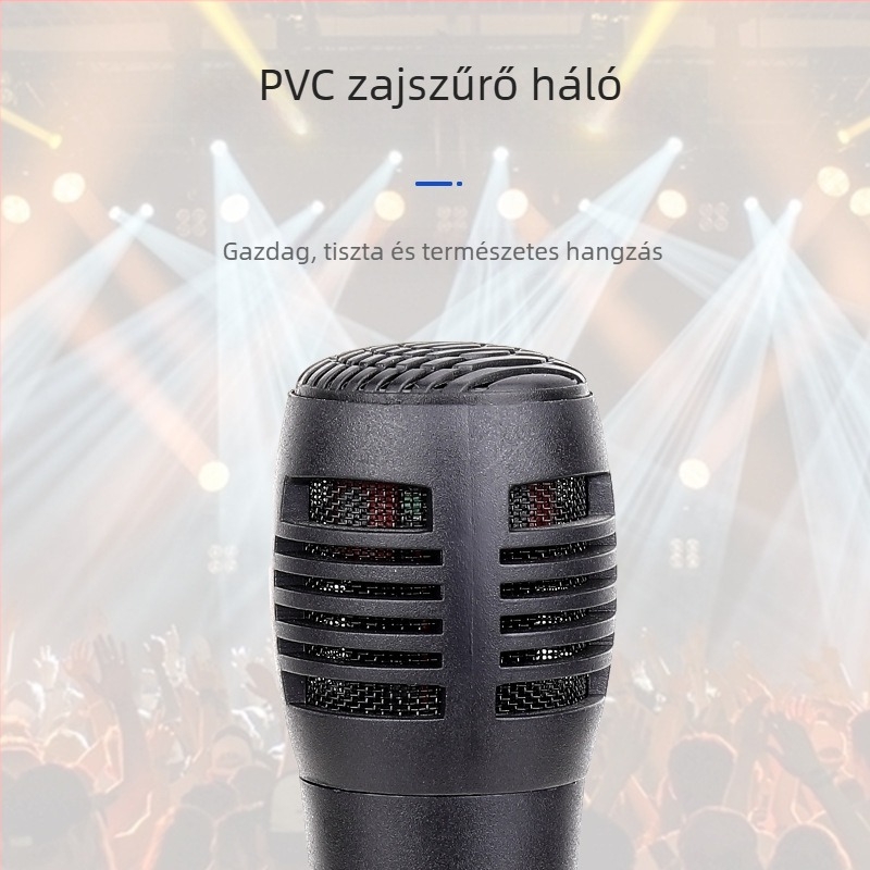 Fugue műanyag vezetékes mikrofon – OEM támogatás, CE és RoHS tanúsítvány