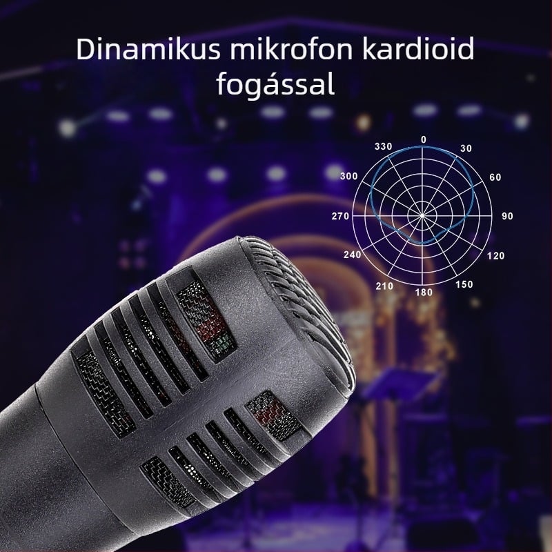 Fugue műanyag vezetékes mikrofon – OEM támogatás, CE és RoHS tanúsítvány