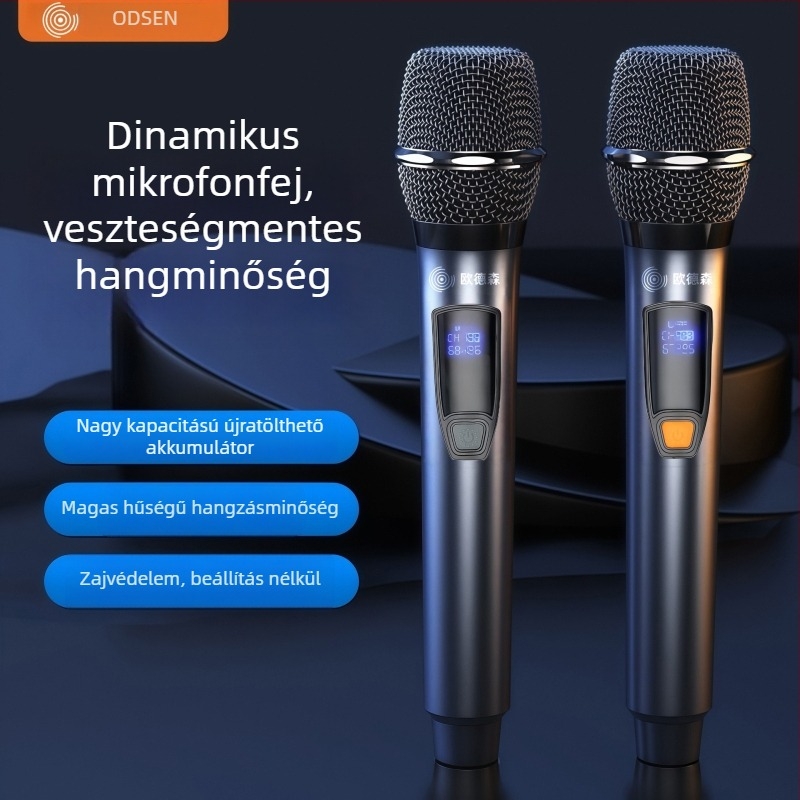 Beépített mikrofonnal rendelkező hangszóró | Q11 modell, KTV, színpad és gyerekek számára | Bluetooth 2.1, SNR ≥70 dB, belső akkumulátor nélkül