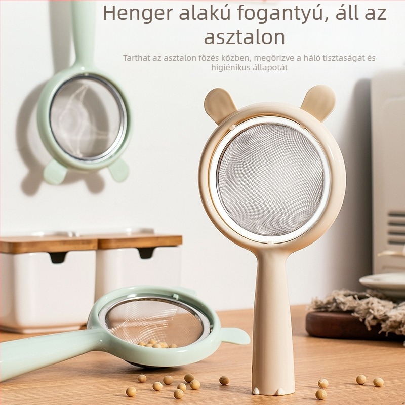 304 rozsdamentes acél lisztszitáló – konyhai szita a sütéshez, modern minimalist dizájn