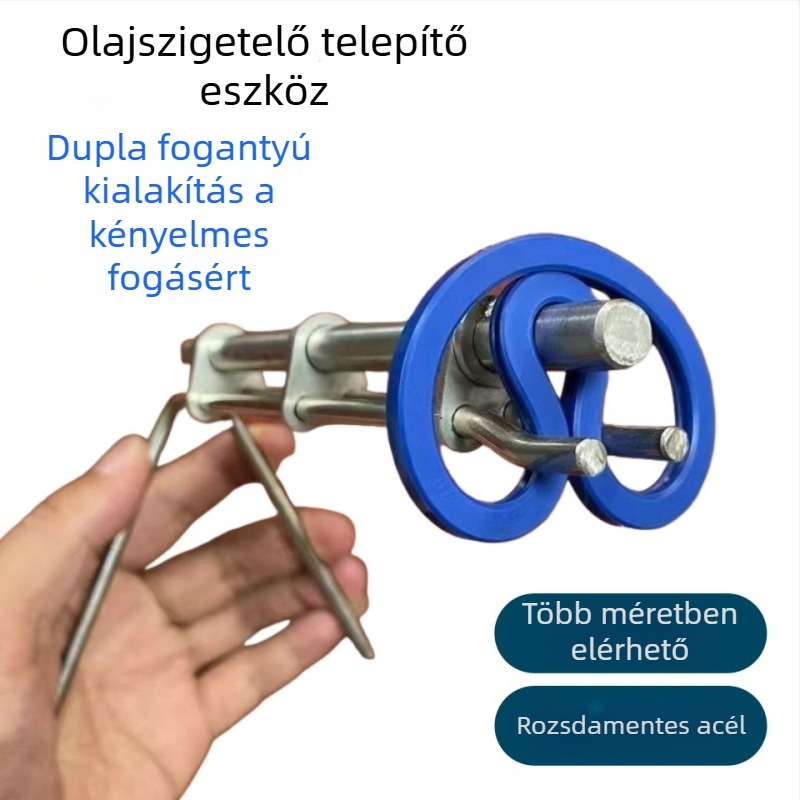 Olajtömítő tömítés telepítő eszköz, rozsdamentes acél, modell 01, univerzális használat, modern minimalista dizájn