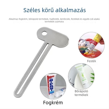 Kézi forgó fém klipsz fogkrémnyomó, háztartási használatra
