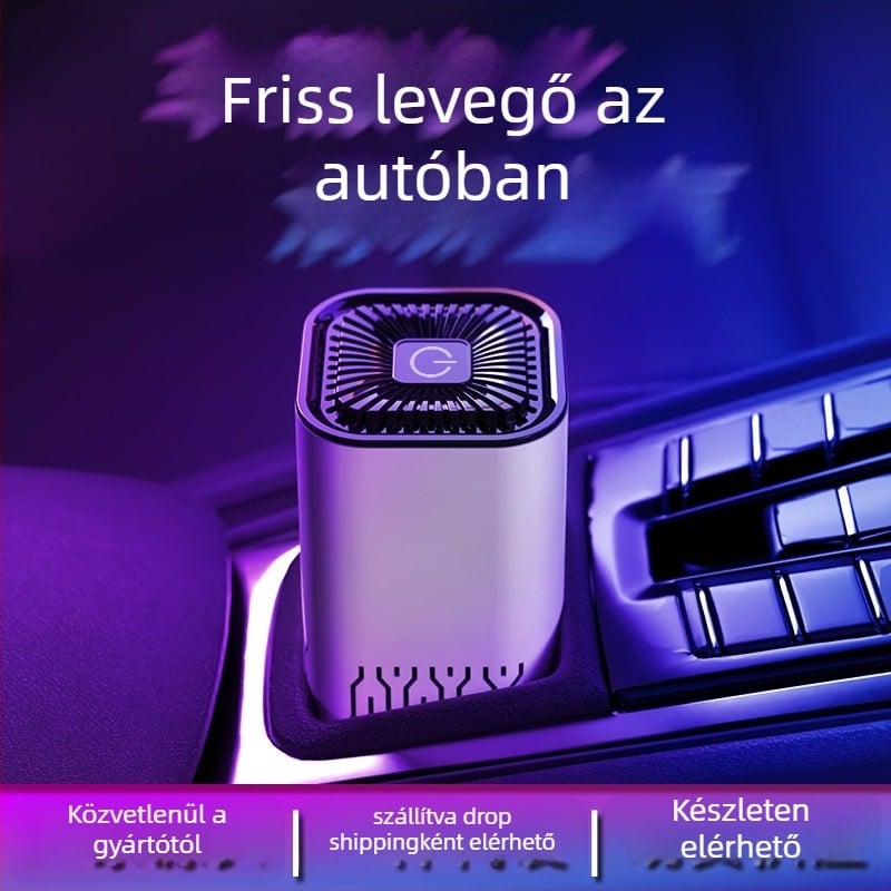 Negatív ionos autó légszűrő - Modell K2, USB tápegység, 5V, negatív ion koncentrációja 300W, ABS ház