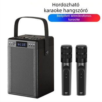 Karaoke Bluetooth hangfal mindent-egyben beépített 4000-6000mAh akkumulátorral, 30W, Bluetooth 5.0, 40Hz-20kHz, SNR ≥75dB